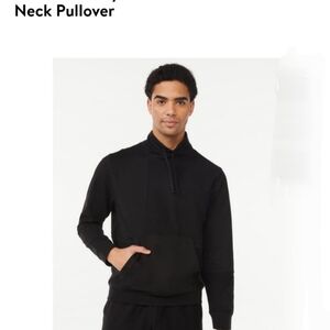 NEW, FREE ASSEMBLY MENS PATCHWORK FUNNEL NECK PULLOVER, SIZE LG